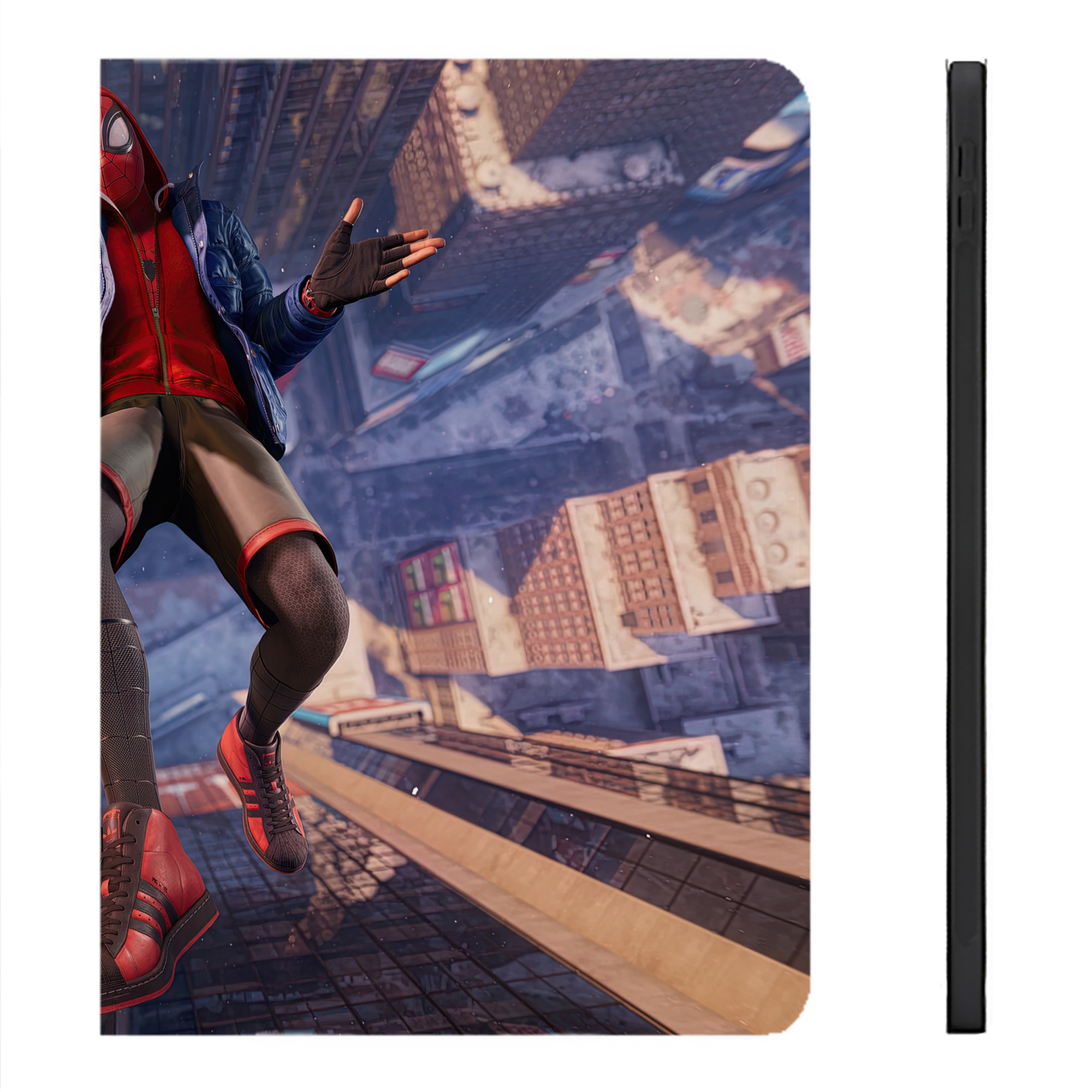 （画像用） Spider Man スパイダーマン IPadケース ペンホルダー付き ブックスタイルデザイン